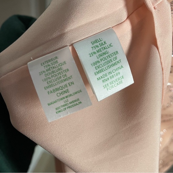 LILLY PULITZER COLD SHOULDER SPARKLE PINK BEADED DRESS - Picture 6 of 12